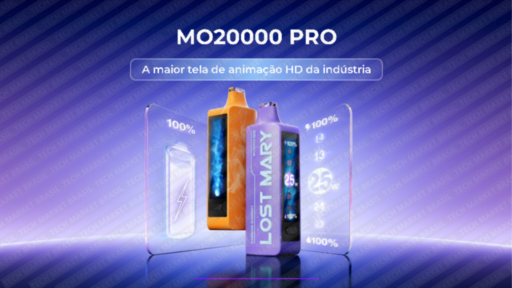 Banner de apresentação do Pod Descartavél Lost Mary MO20000 PRO 20000 Puffs na Tech