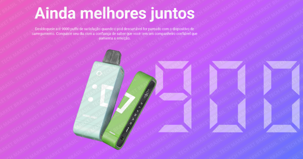 Pod Descartável Elf Bar Ew 9000, disponível na Tech Market Brasil