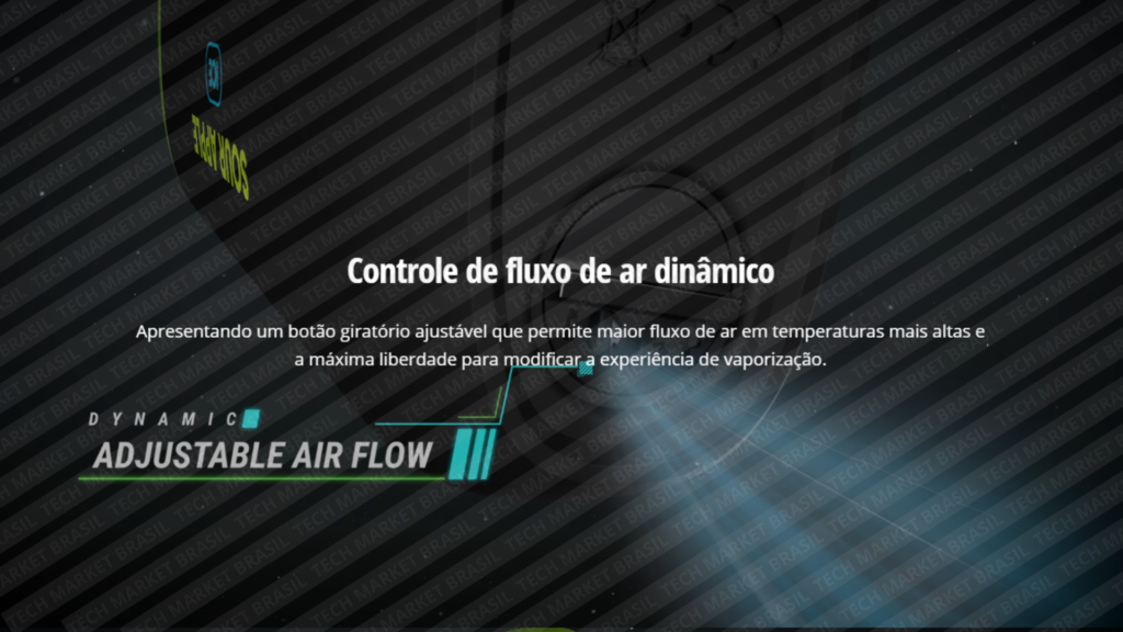 Controle de fluxo de ar do Pod Descartável BLVK Bar na Tech