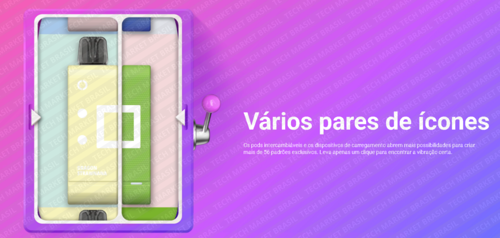 Combinações do Pod Descartável Elf Bar Ew 9000, disponível na Tech Market Brasil