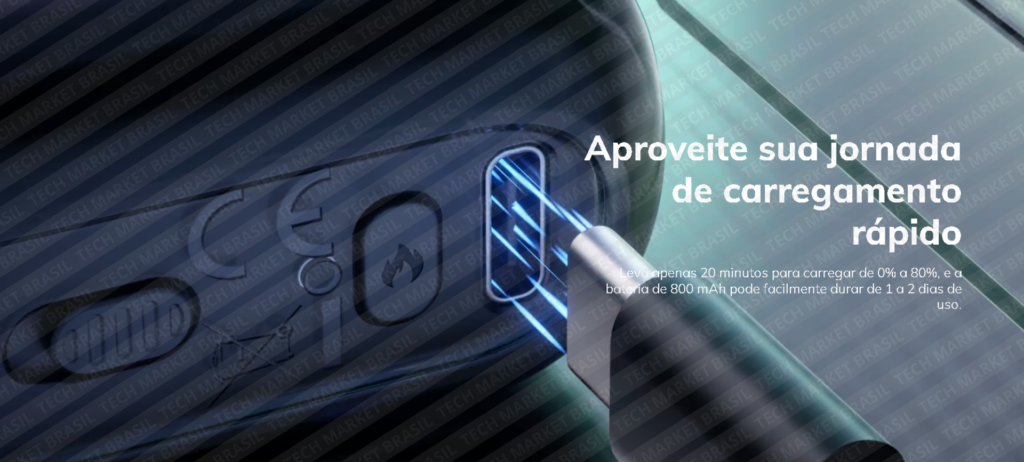 Carregamento Rapido do Pod Descartável Geek Bar Skyeview, disponível na Tech Market Brasil