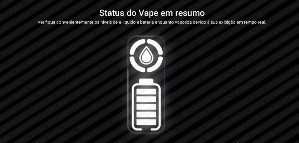 Visor do Pod Descartável Elf Bar Bc10000 - 10000 Puffs na Tech Market Brasil