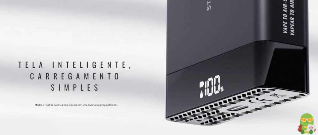 Tela Inteligente do Pod Descartável Ignite V150 na Tech