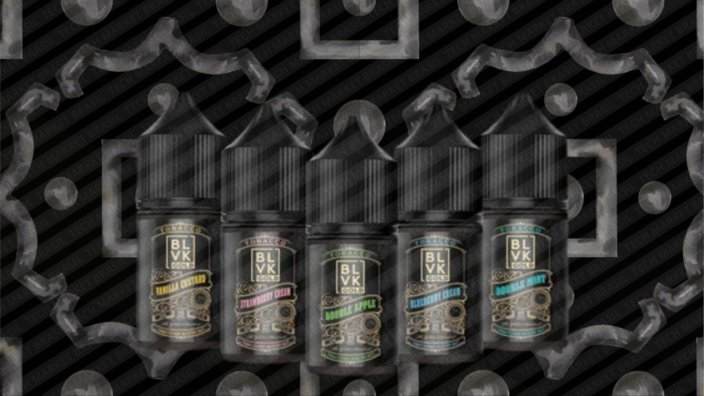 Banner do E-liquido BLVK Gold na Tech Market Brasil