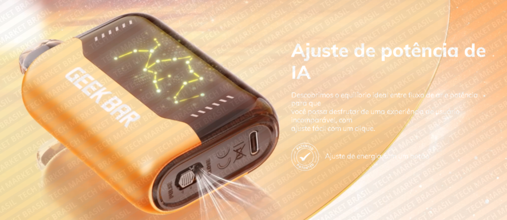 Inteligencia artificial do Pod Descartável Geek Bar Pulse X 25000 Puffs na Tech