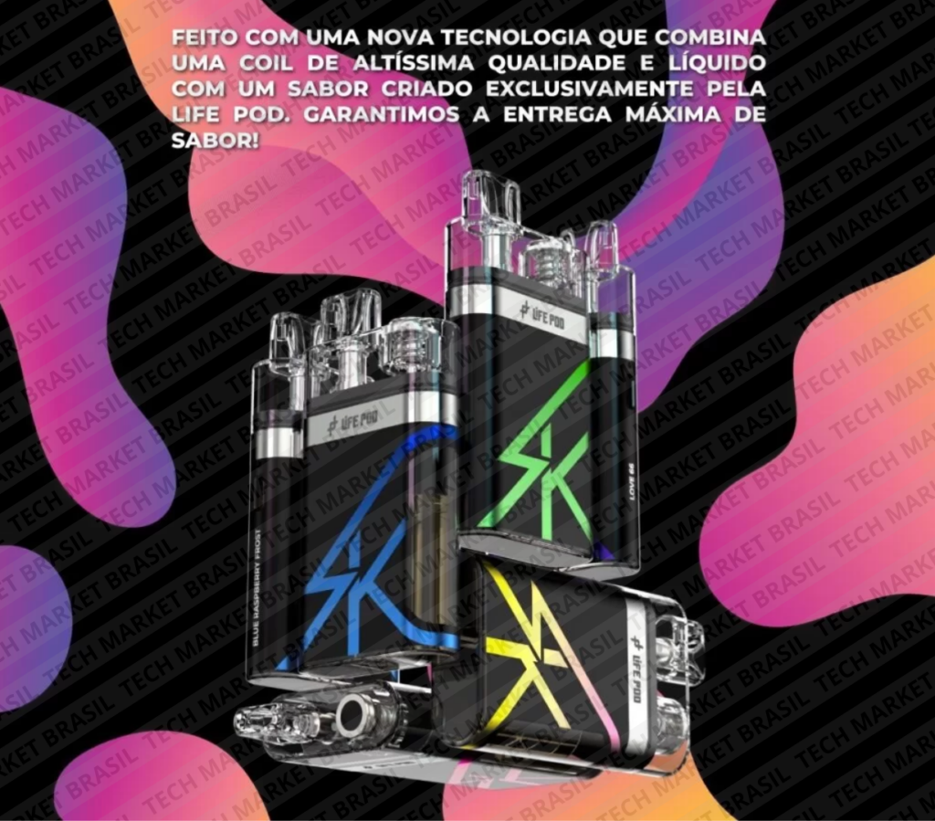 Banner do Pod Descartável Life Pod SK na Tech Market Brasil