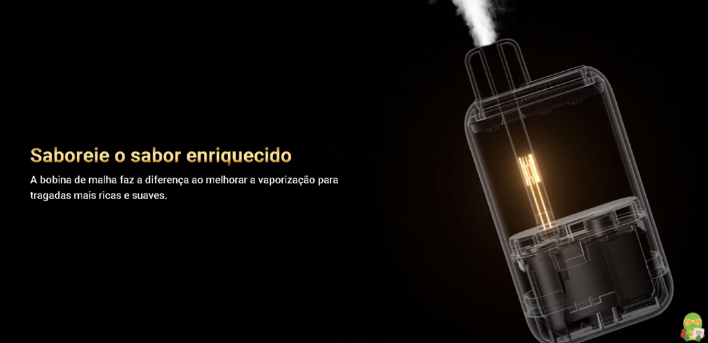 Coil Mesh do Pod Descartavél Elf Bar BC10000 Black Gold na Tech