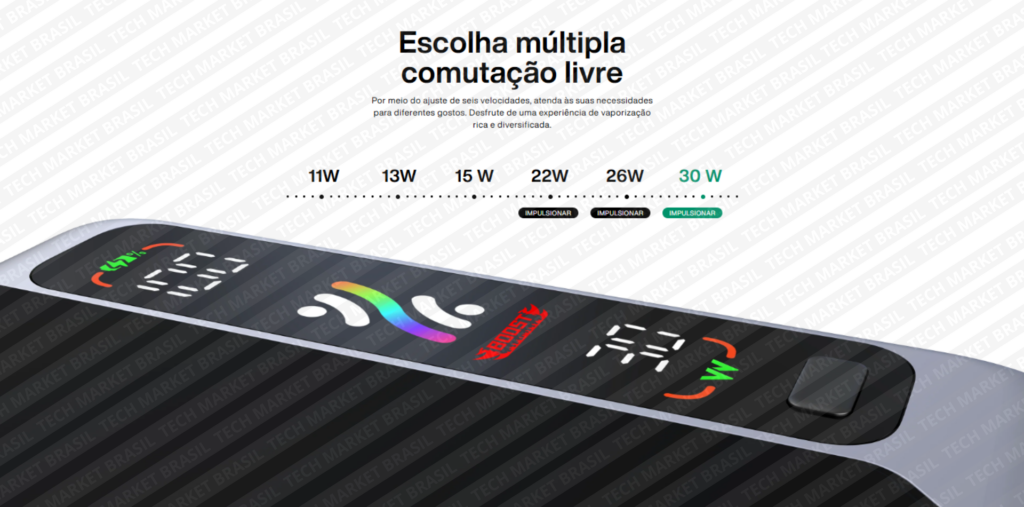 Modos de Vaporização do Pod Descartavél OXBAR SVOPP KIT 32K – 32000 Puffs