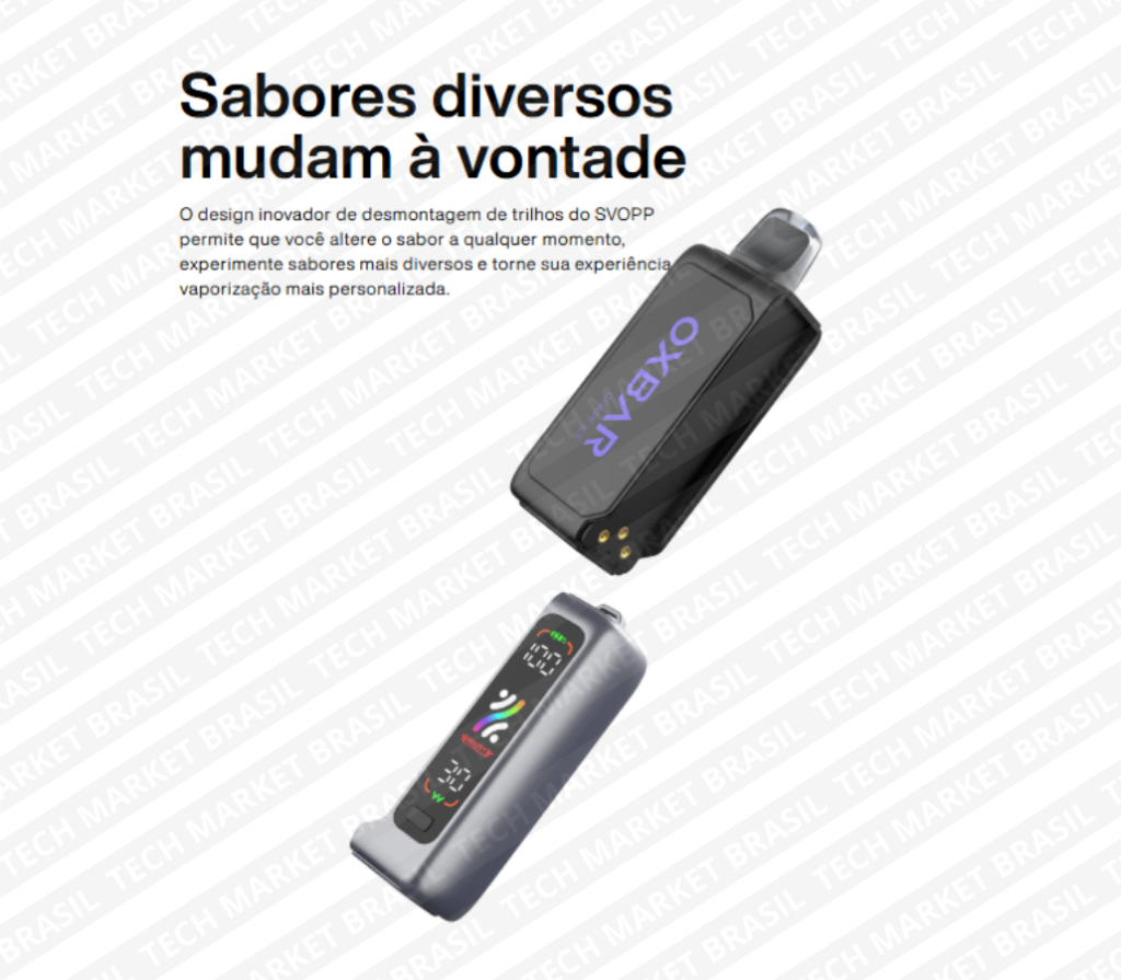 Capacidade do Pod Descartavél OXBAR SVOPP KIT 32K – 32000 Puffs
