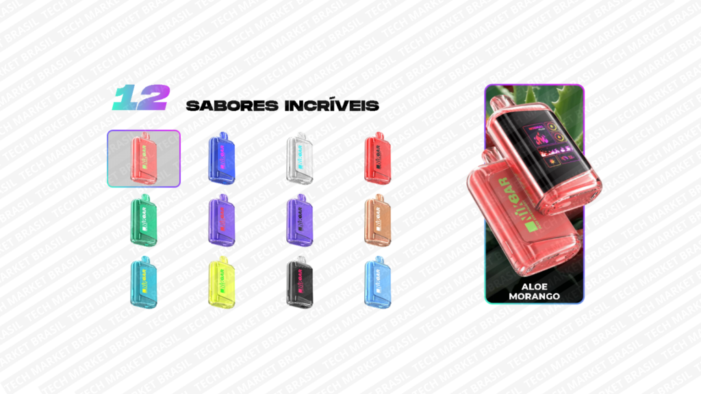 Sabores do Pod Descartável NIKBAR N25000 – 25000 Puffs na Tech