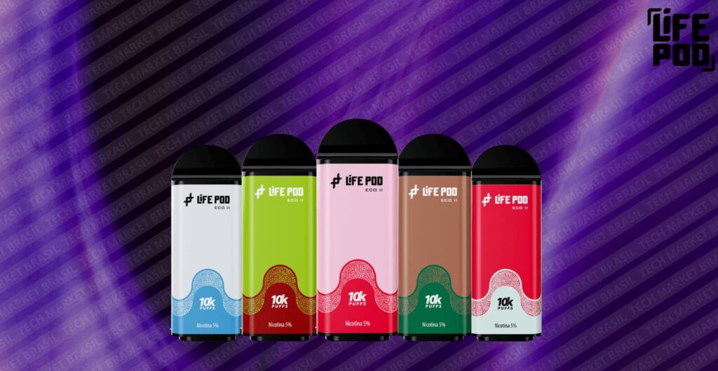 Banner do Refil Life Pod Eco 2 – 10000 Puffs – Cartucho Sustentável para Pod Descartável da Tech Market Brasil