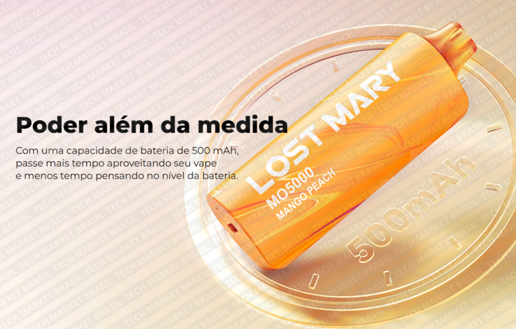 Bateria do Pod Descartavél Lost Mary MO5000 – 5000 Puffs