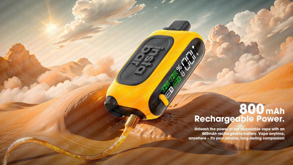 Bateria do Pod Descartável Insta Bar Zomo 15000 Puffs, disponível na Tech Market Brasil.