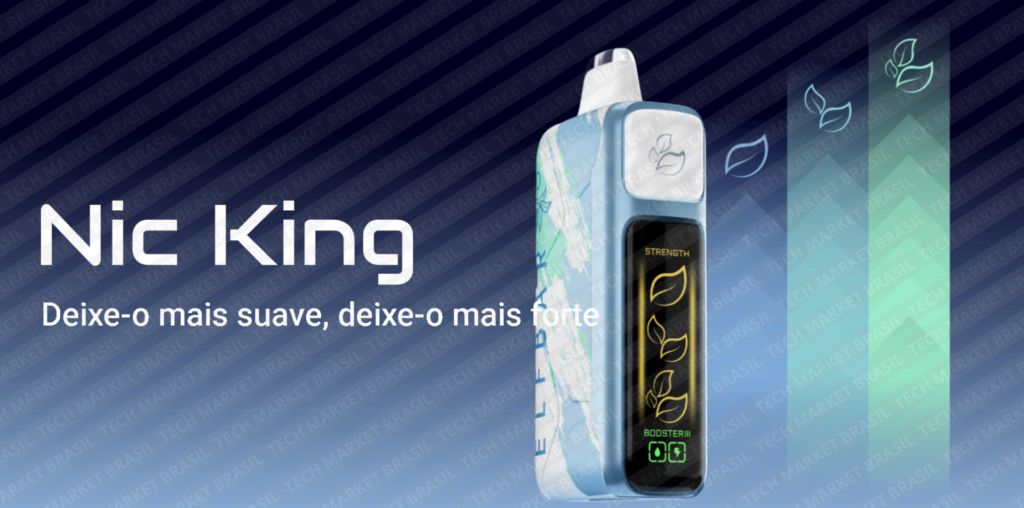 Banner do Pod Descartável ELFBAR Nic King 40k - 40000 puffs na Tech Market Brasil