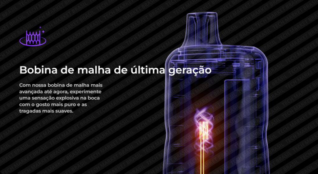 Bobina de Malha do Pod Descartável Lost Mary OS5000 na Tech Market Brasil