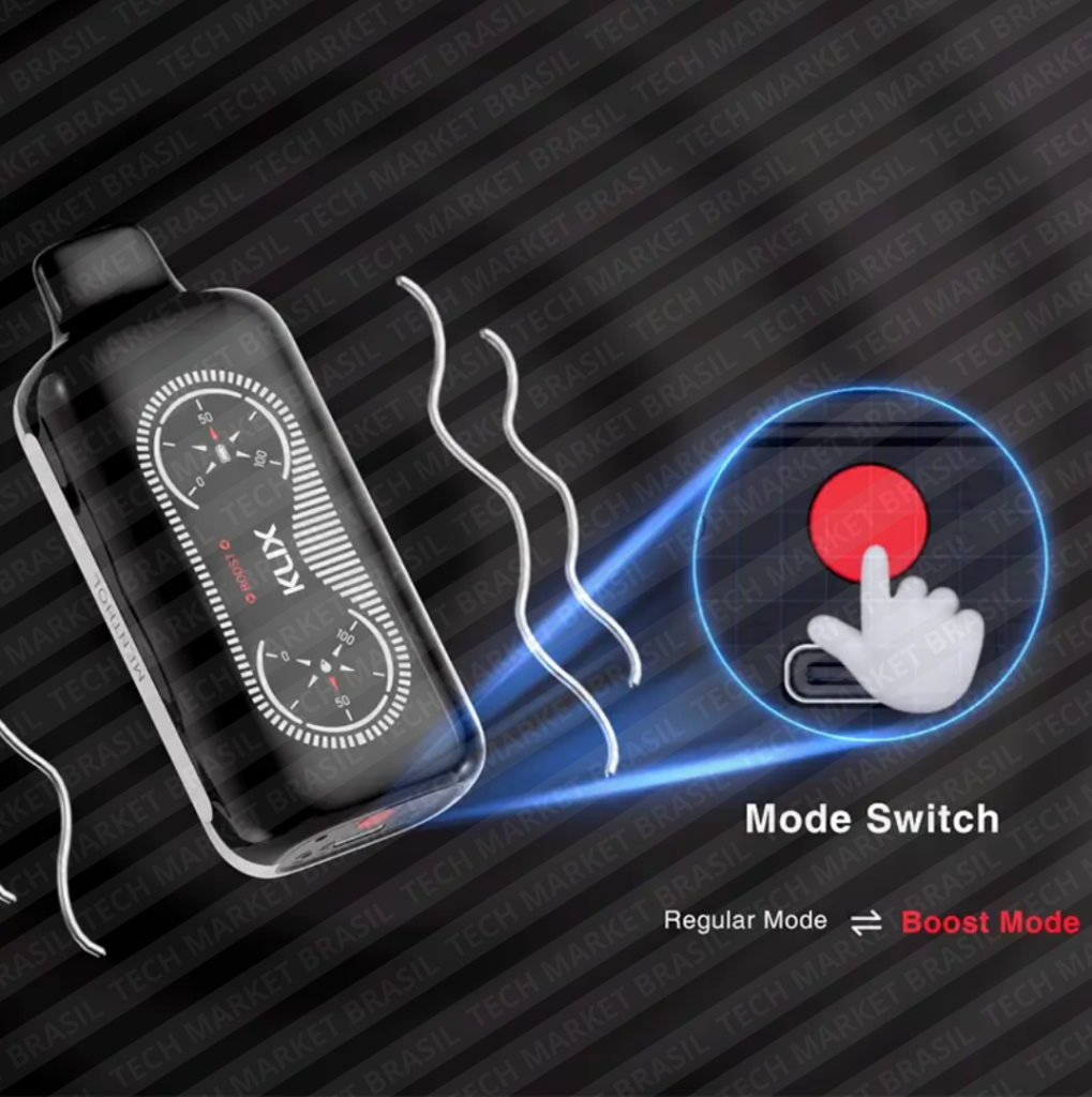 Select mode do Pod Descartável Klix 25k - 25000 Puffs na Tech Market Brasil