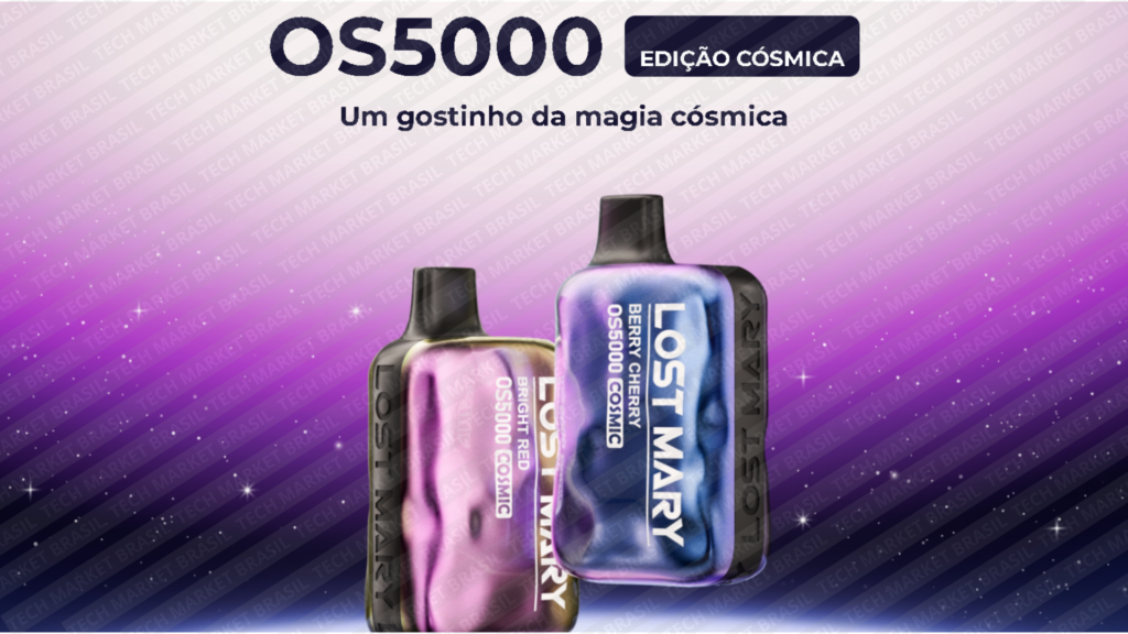 Banner do Pod Descartável Lost Mary OS5000 na Tech Market Brasil