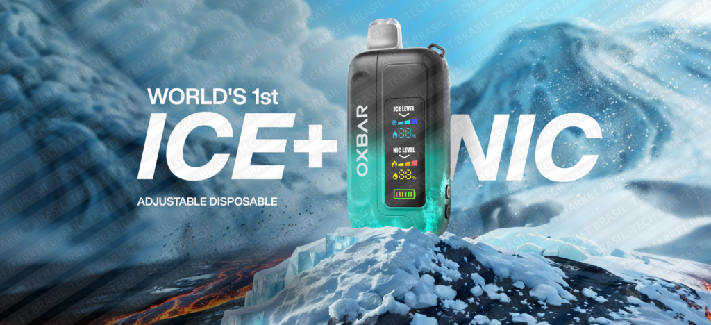 Banner do Pod Descartável Oxbar ICE NIC Control - 35000 Puffs na Tech Market Brasil