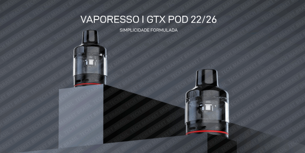 Apresentação Cartucho GTX 26/22 Vaporesso na Tech Market Brasil