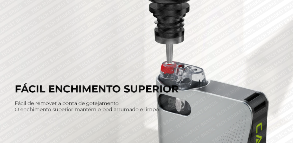Abastecimento do Pod System Uwell CALIBURN AK3 na Tech Market Brasil