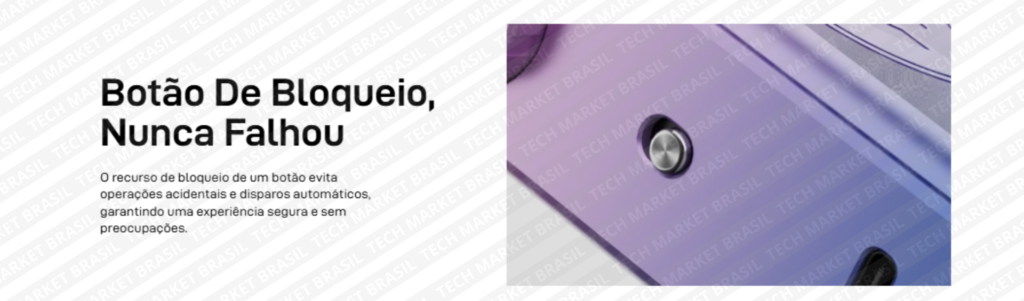 Botão de bloqueio do Vaporizador Vaporesso GEN SE na Tech Market Brasil