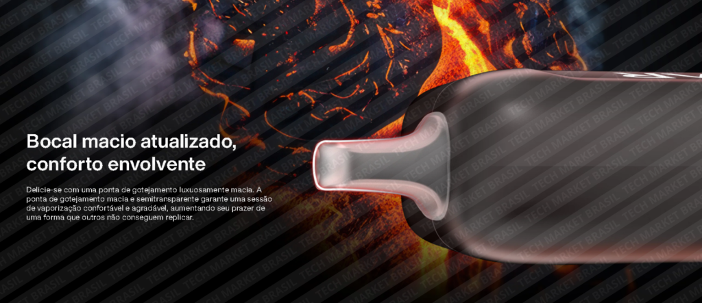 Bocal do Pod Descartável Oxbar ICE NIC Control - 35000 Puffs na Tech Market Brasil