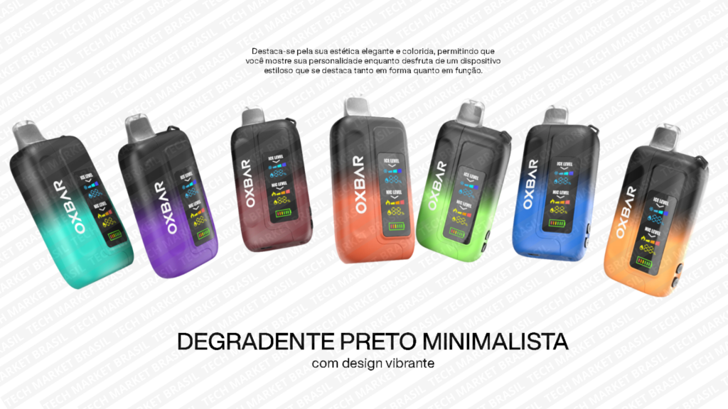 Design do Pod Descartável Oxbar ICE NIC Control - 35000 Puffs na Tech Market Brasil