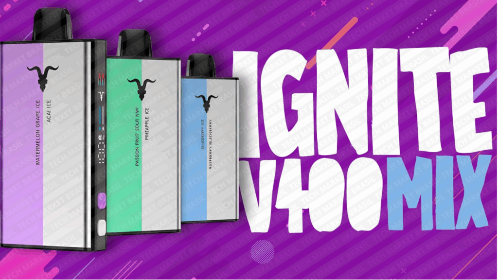 Banner do Pod descartável Ignite V400 Mix Dual Tank 40000 puffs original Tech Market Brasil