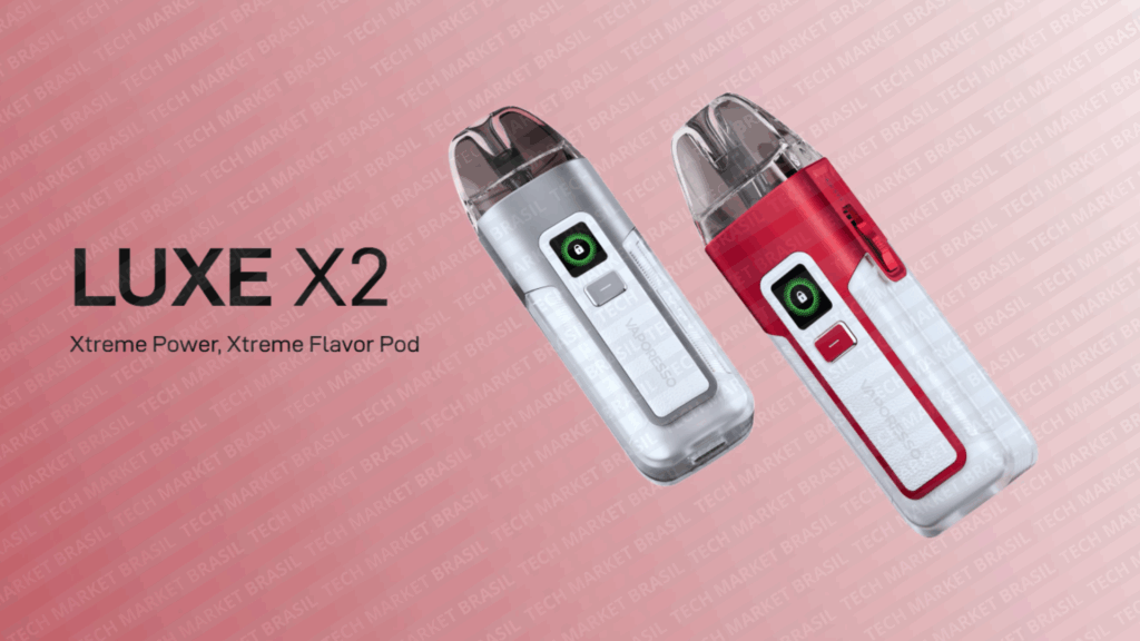 Banner do Pod System Vaporesso Luxe X2 na Tech Market Brasil