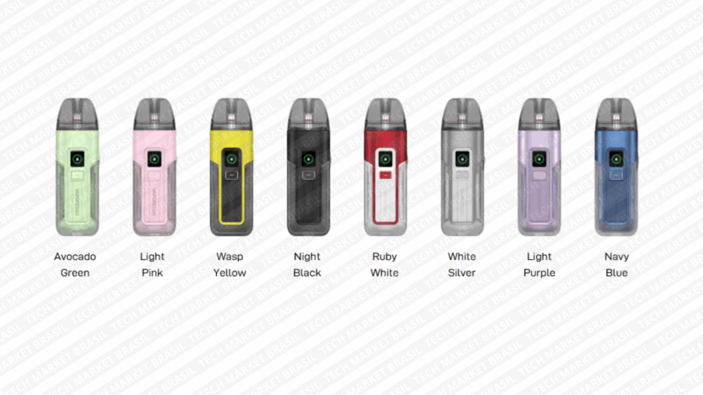 Cores do Pod System Vaporesso Luxe X2 na Tech Market Brasil