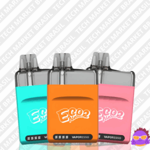 Pod System Vaporesso Eco Nano 2 – design compacto em destaque, com bateria 1000mAh e cartucho 6mL, disponível na Tech Market Brasil.