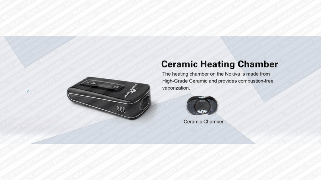 Câmara de ceramica do Vaporizador de ervas Airistech Herbva Novika na Tech Market Brasil