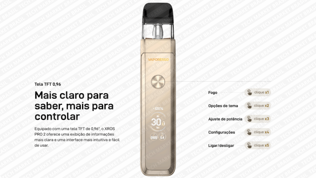 Tela Tft do Vaporesso Xros Pro 2