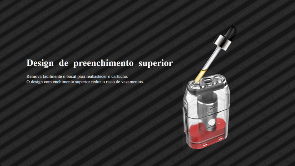 Sistema de Preenchimento do Pod System Uwell Caliburn Koko