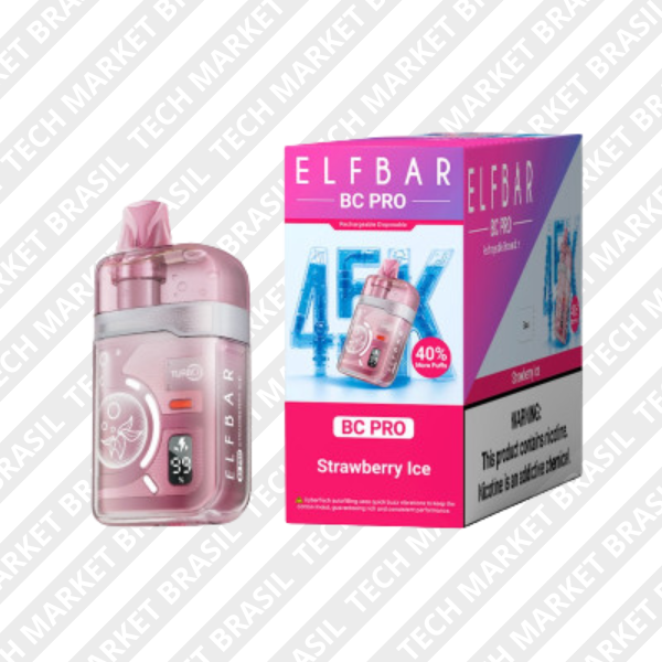 Pod Descartavel Elf Bar BC PRO 45K - Strawberry Ice
