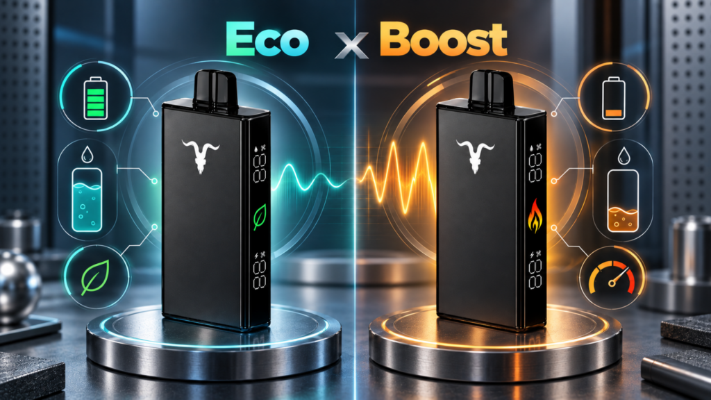 Diferença entre os modos Eco e Boost do Ignite V250