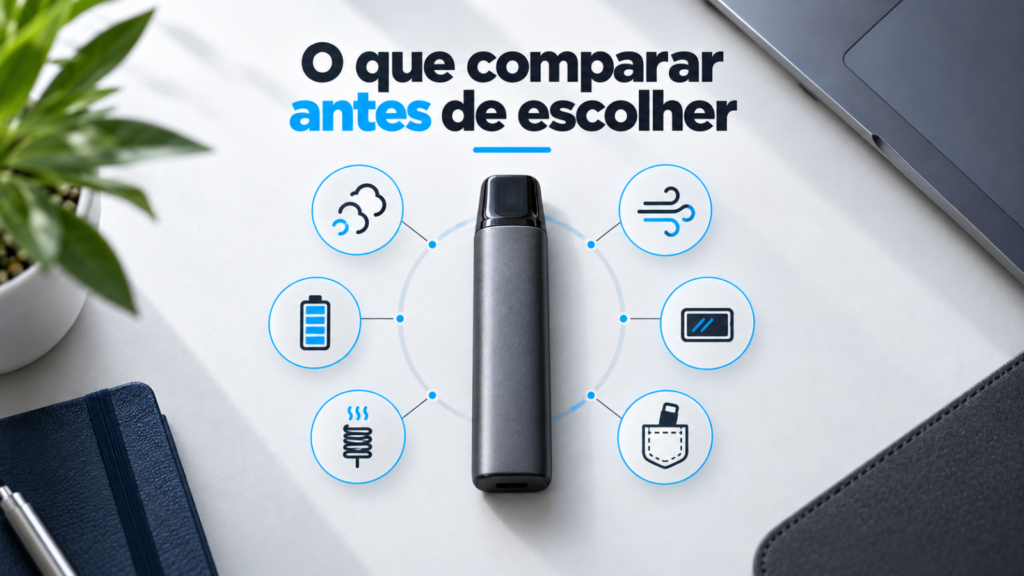 Critérios para escolher um pod descartável