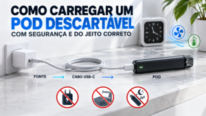 Banner como carregar um pod descartável