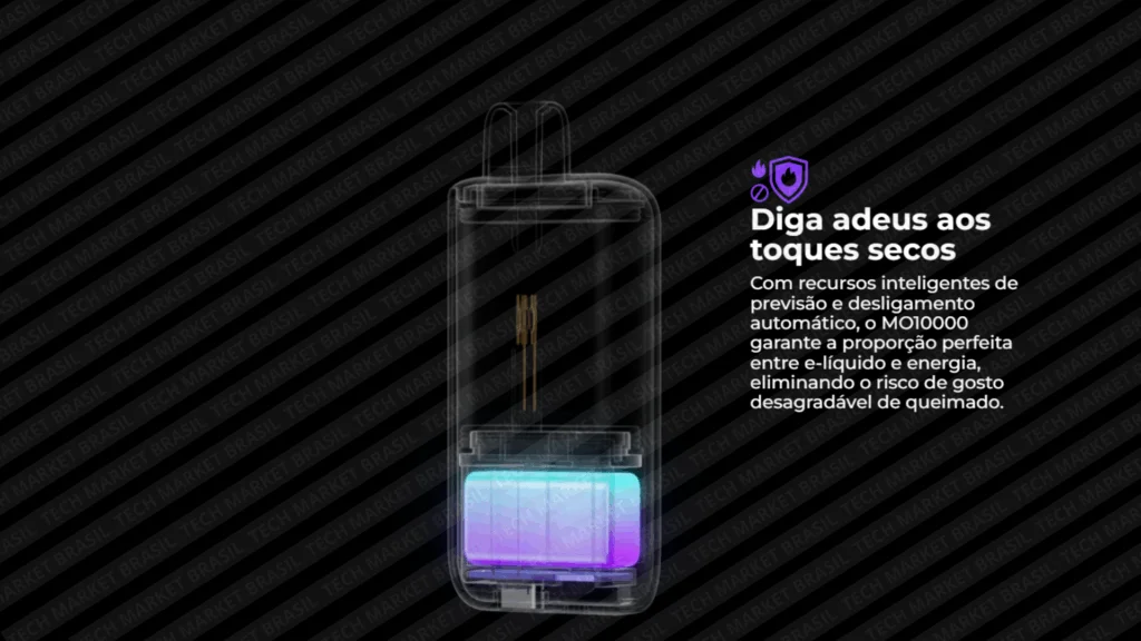 Prevenção de hits secos do Pod Descartável Lost Mary MO10000 na Tech Market Brasil
