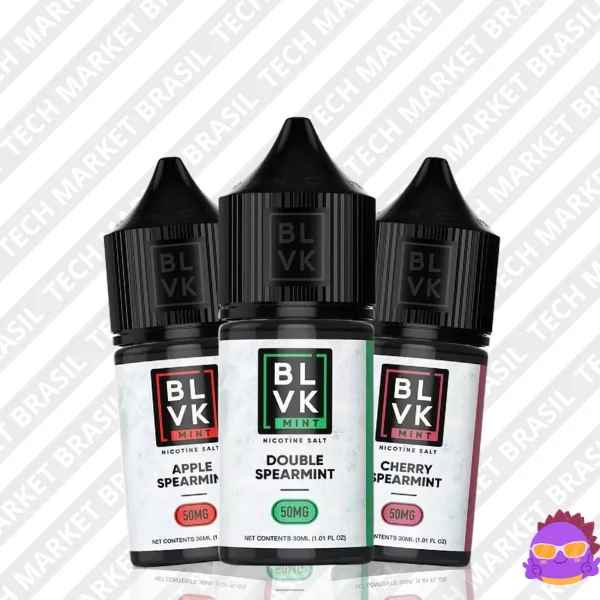 Principal do E-liquido Nic Salt BLVK Mint na Tech Market Brasil
