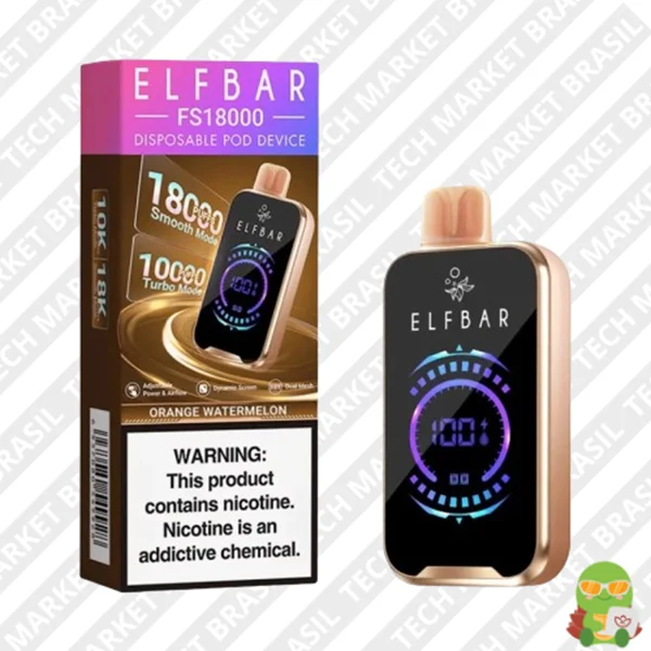 Elf Bar FS18000 Puffs – Pod Descartável – 800mAh Orange Watermelon