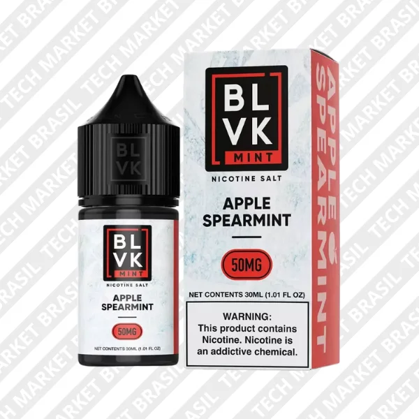 Nic Salt BLVK Mint sabor Apple Spearmint na Tech Market Brasil
