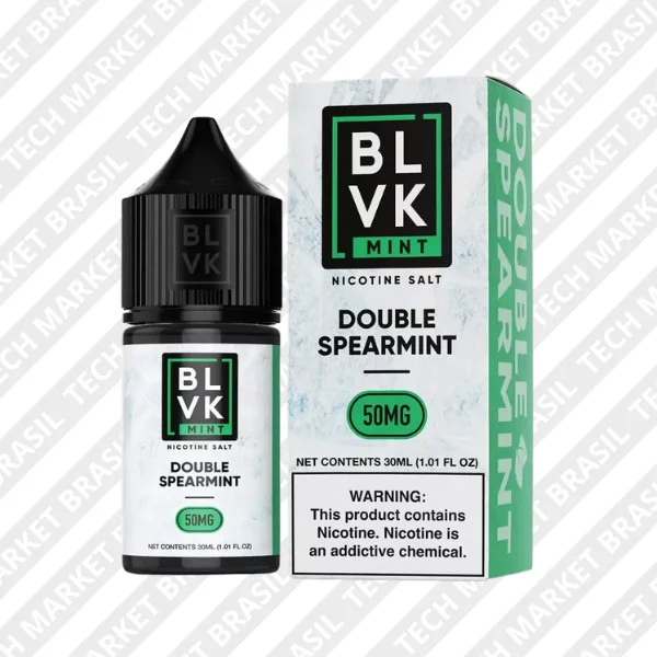 Nic Salt BLVK Mint sabor Double Spearmint na Tech Market Brasil
