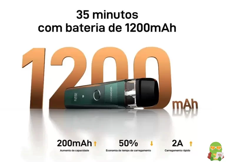 Bateria do pod recarregavel na Tech