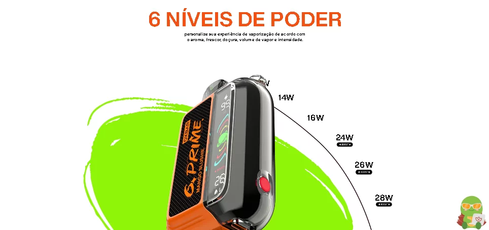 Potencia ajustavel do Pod Descartavél Oxbar G Prime na Tech