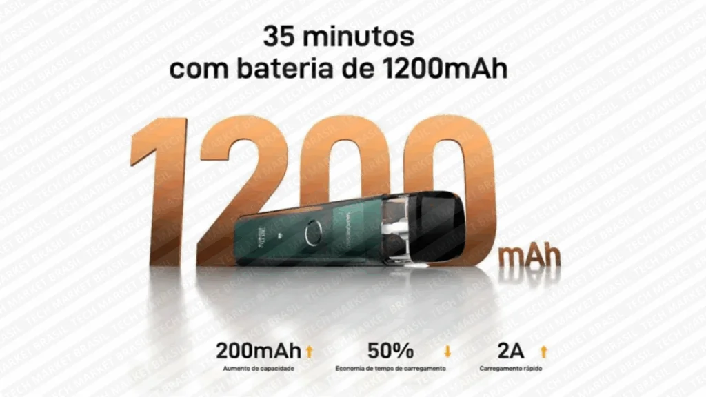 Bateria interna 1200mAh do Pod System Vaporesso XROS Pro