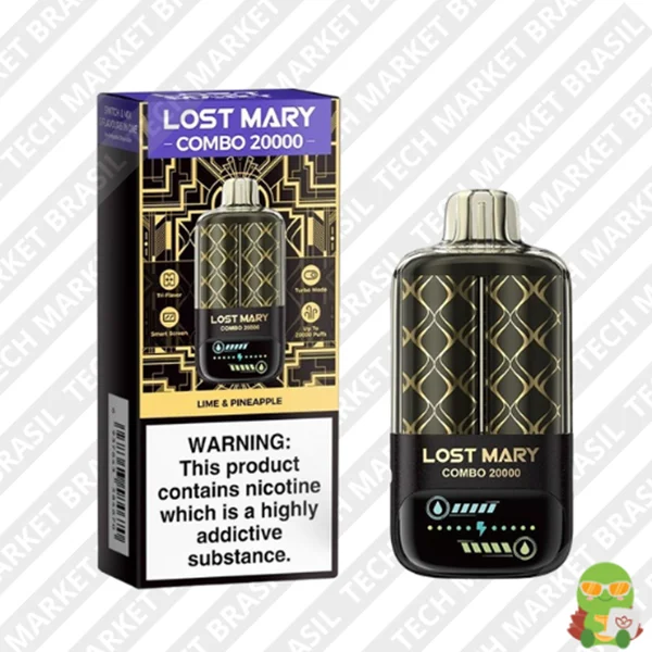 LOST MARY COMBO 20000 – 20000 Puffs – Pod Descartável Lime & Pineapple