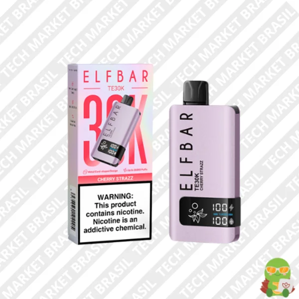 Elf Bar TE30K – 30000 Puffs – Pod Descartavél Cherry Straz