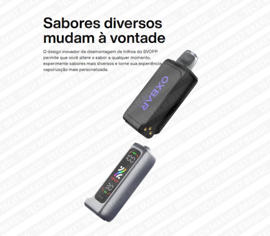 Capacidade do Pod Descartavél OXBAR SVOPP KIT 32K – 32000 Puffs 