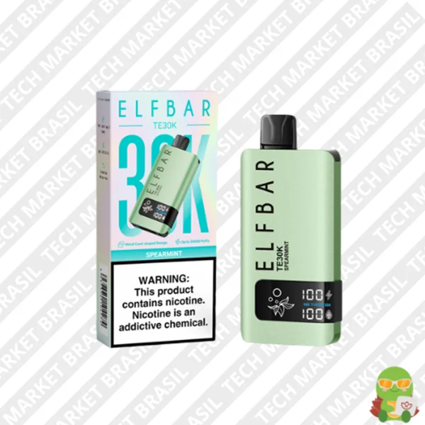 Elf Bar TE30K – 30000 Puffs – Pod Descartavél Spearmint